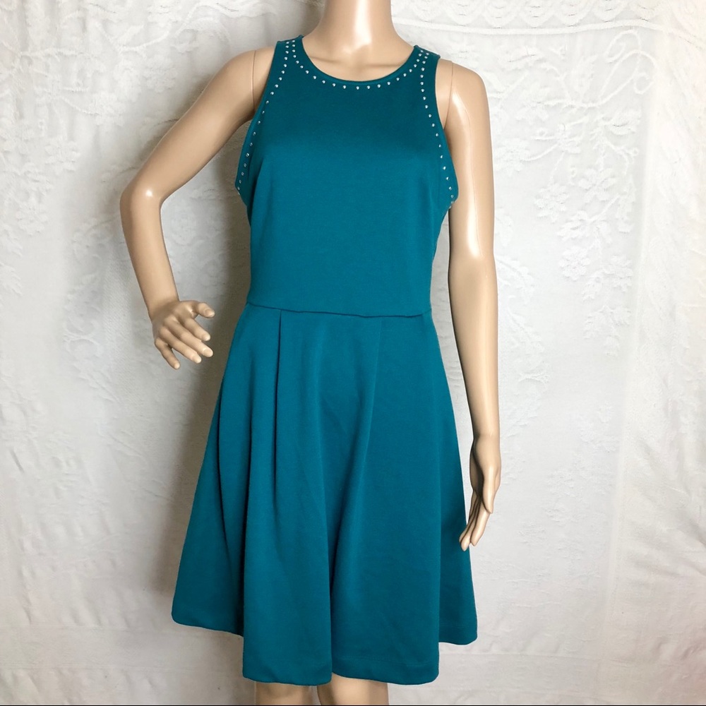 Mossimo Teal Beaded Dress